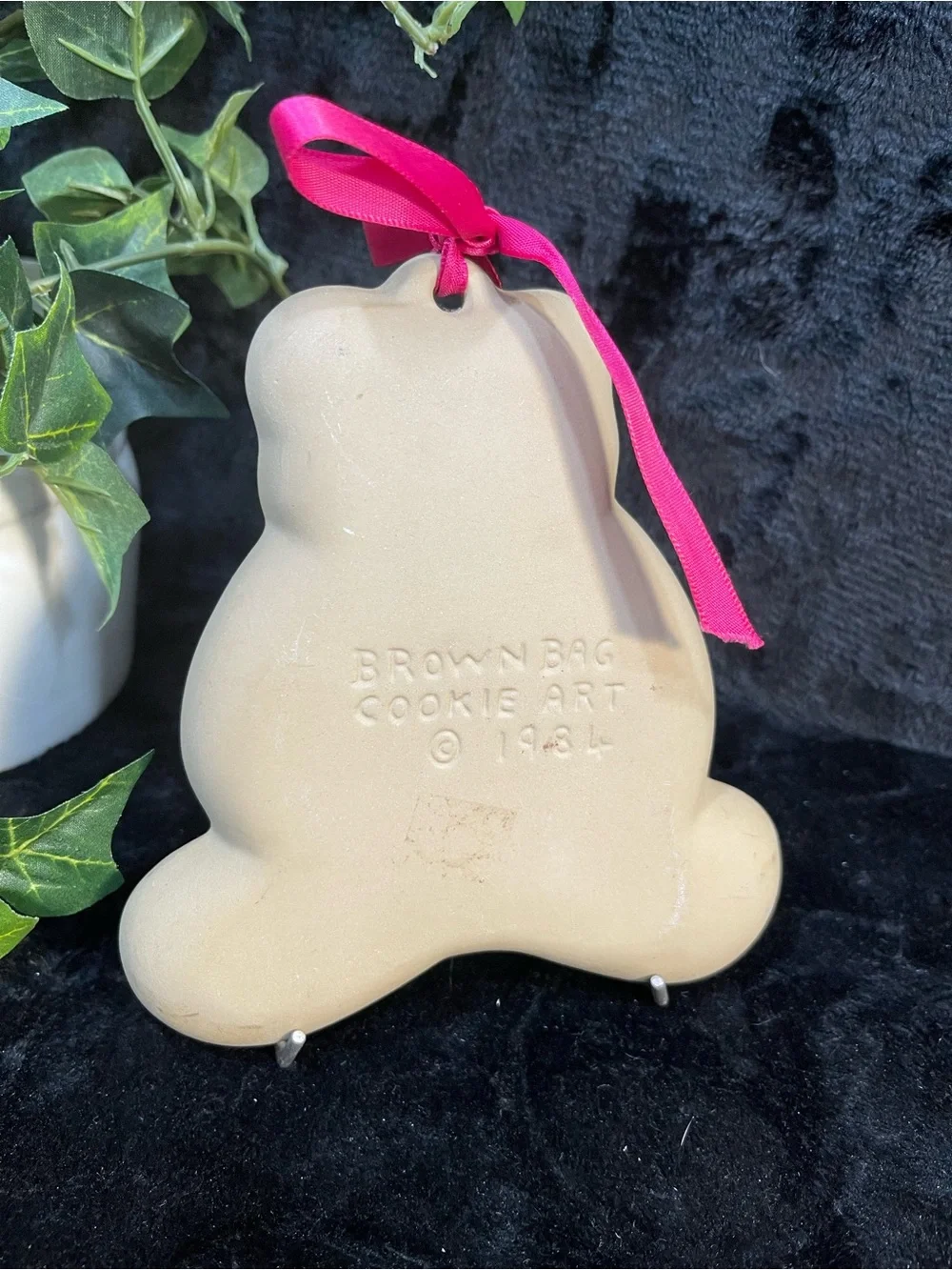 Teddy Bear Ceramic Bake Mold in Beige